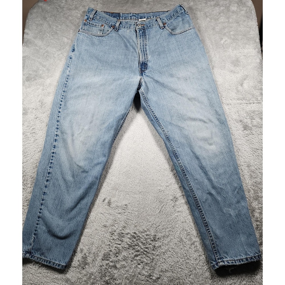 VINTAGE Levis 560 Jeans Mens 38x30 (Fits 35x29) Light Wash Loose Made In USA